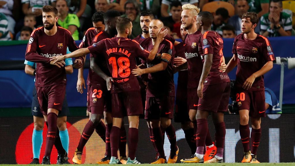 El Barcelona alarga su racha de resultados con un triunfo sin brillo ante el Sporting
