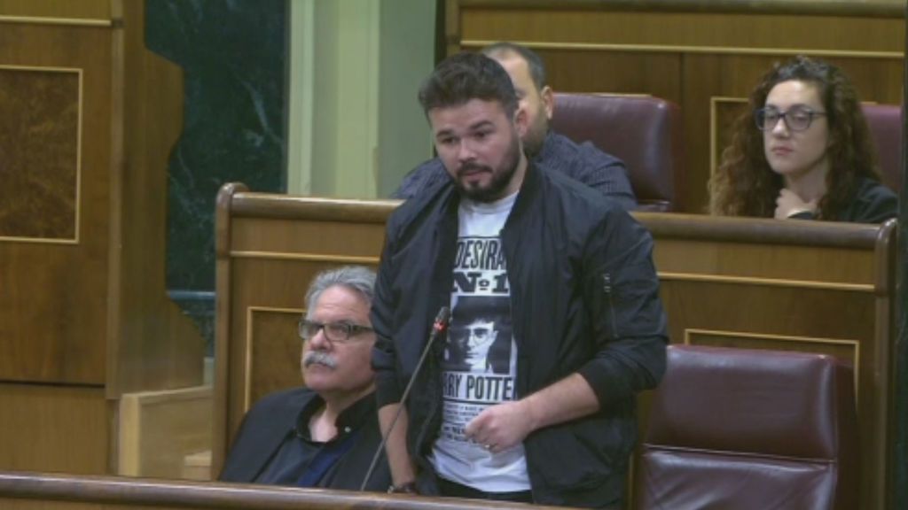 Rufián a Catalá: "Deje de detener a gente frente a sus hijos simplemente por sus ideas"