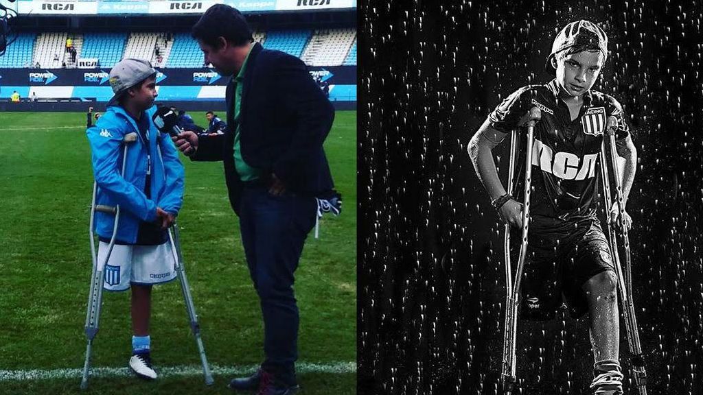 El heroico gol de un niño sin una pierna, con muletas, que conmueve a toda Argentina