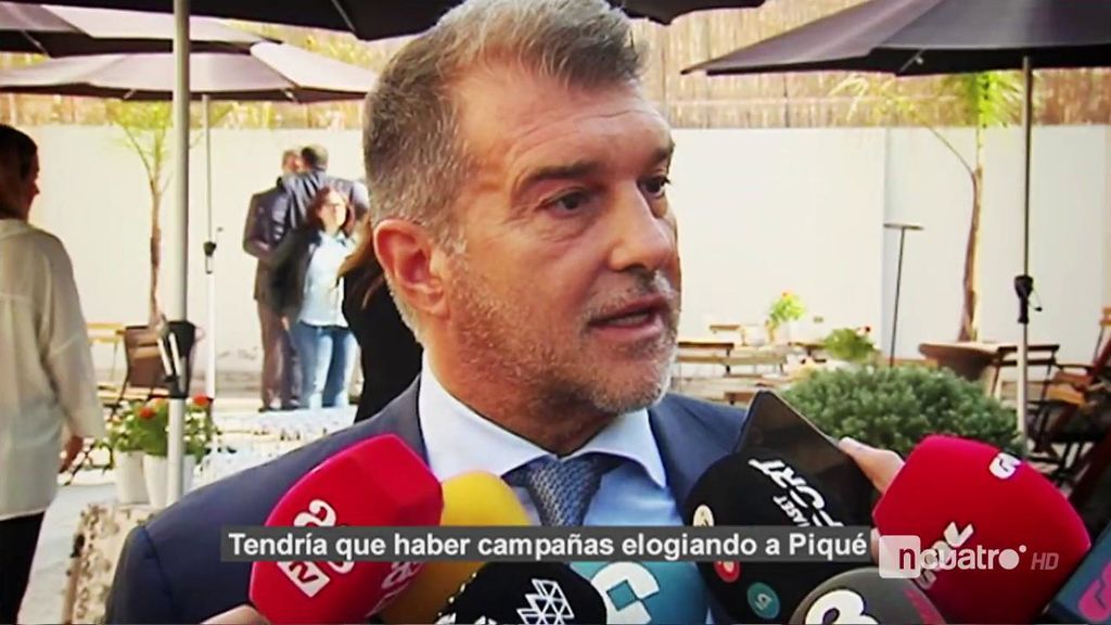 Laporta, sobre el referéndum: “Entre Piqué y yo, convenceríamos a Sergio Ramos”