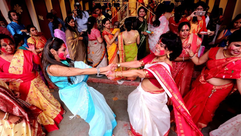 Festival Durga Puja en Bhopal, India