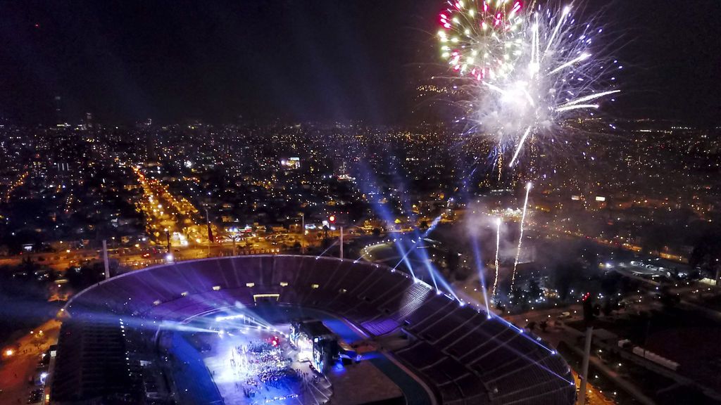 Inauguración de los II Juegos Sudamericanos de la Juventud en Chile