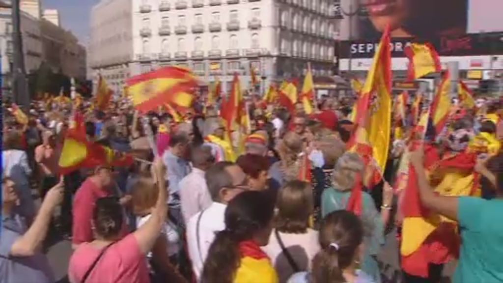 Varias ciudades acogen manifestaciones a favor de la unidad de España