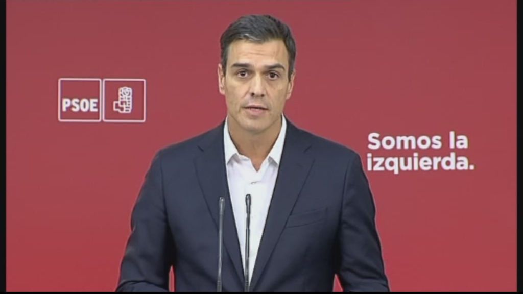 Pedro Sánchez: "A pesar de las diferencias con el gobierno de España, el PSOE está con el Estado de Derecho"