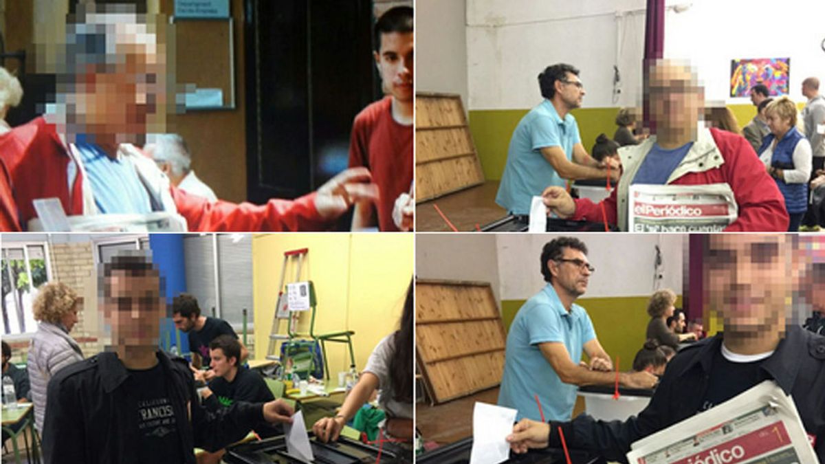 Sociedad Civil Catalana publica imágenes de ciudadanos votando varias veces en colegios distintos