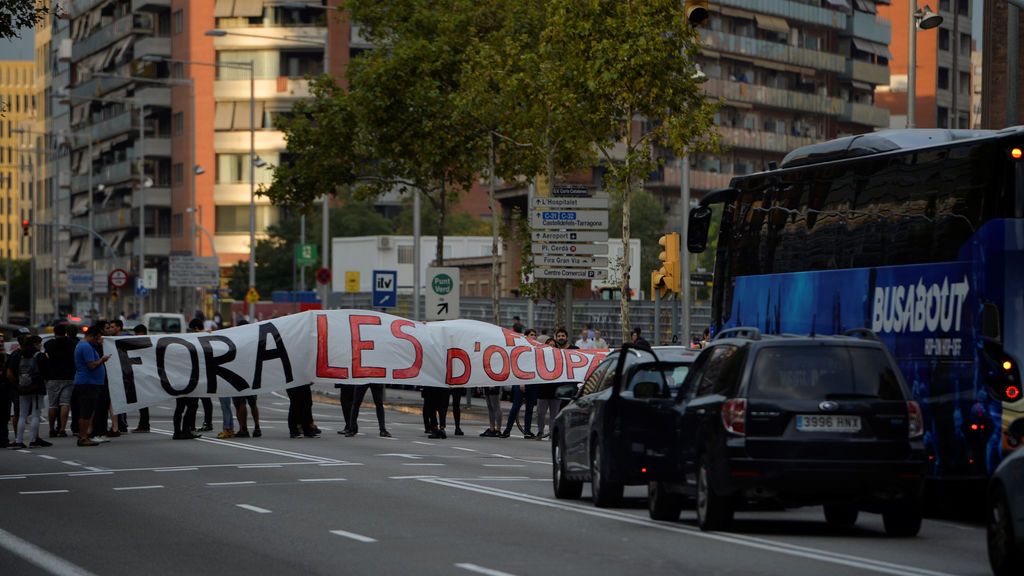 Cortes en las calles de Barcelona