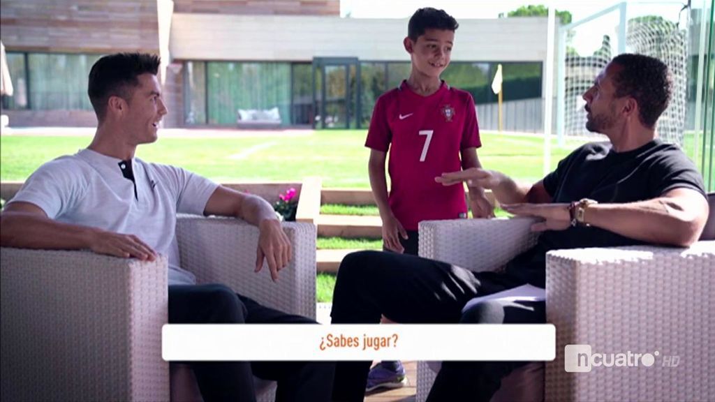 El hijo de Cristiano, a Rio Ferdinand: “¿Te conozco del Manchester United?”