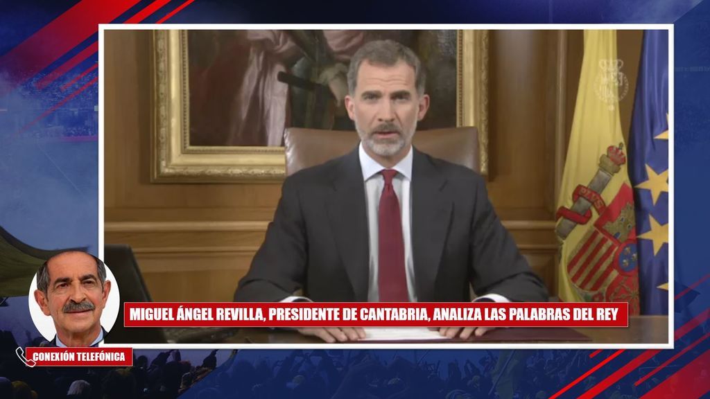 Miguel Ángel Revilla: "En el discurso del Rey faltó un llamamiento a la cordura"