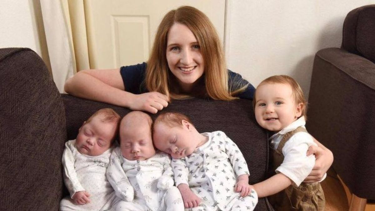 Los médicos aseguraron que no podría tener hijos... ¡y fue madre de cuatro hijos en un año!