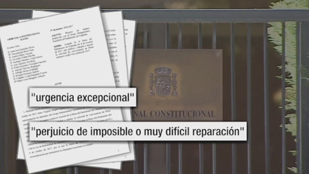 El TC se ampara en la suspensión del pleno por una cuestión de “urgencia”