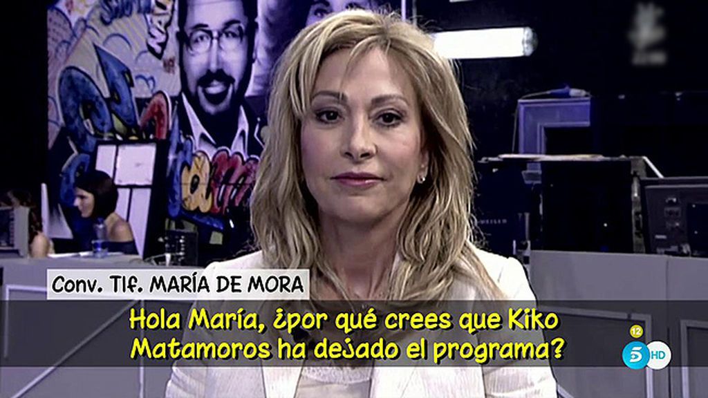 María de Mora: “Kiko Matamoros está muy decepcionado con ‘Sálvame”