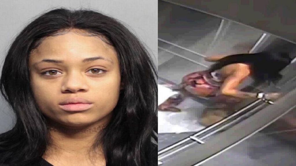 Arrestan a una joven que golpeó brutalmente a una perra en un ascensor de Miami