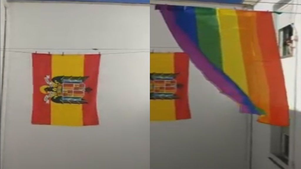 La solución de esta vecina para dejar de ver una bandera franquista se vuelve viral
