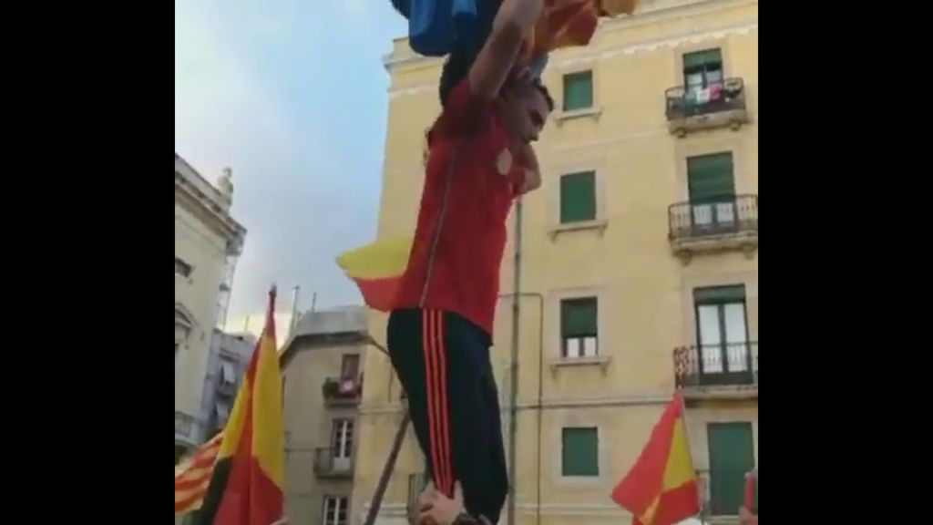 Concentración espontánea contra la independencia en Tarragona