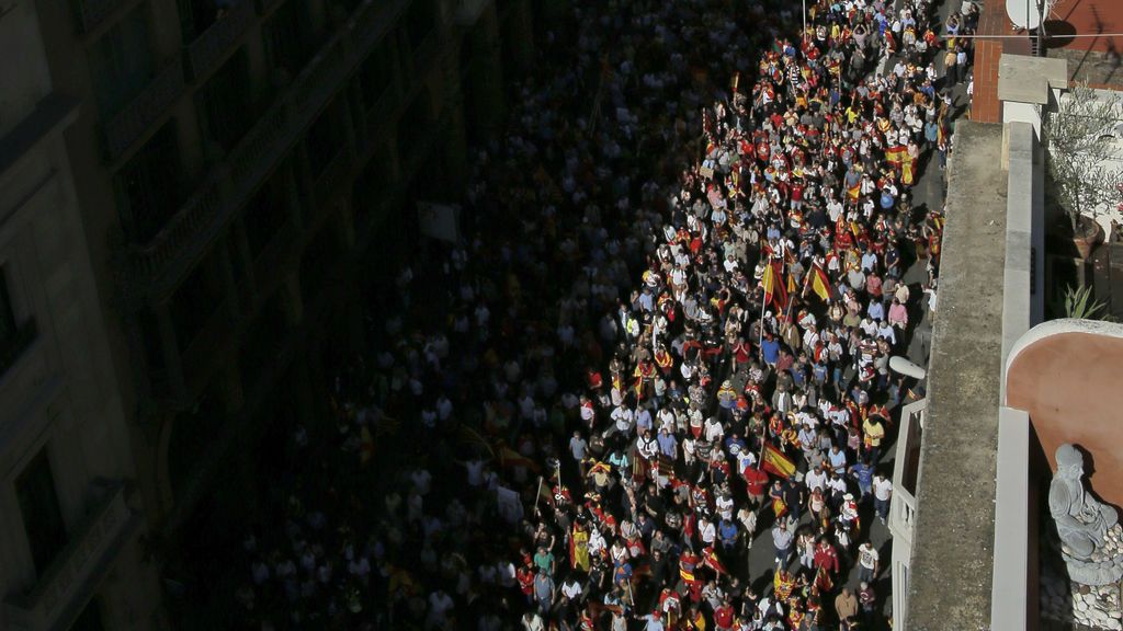 Impresionantes imágenes aéreas de la multitudinaria marcha en Barcelona