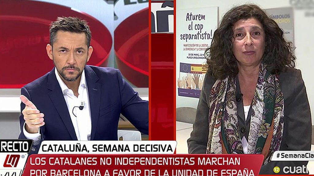 Miriam Tey (‘Sociedad Civil Catalana’): “Queremos una convivencia en paz y no nos van a callar más”