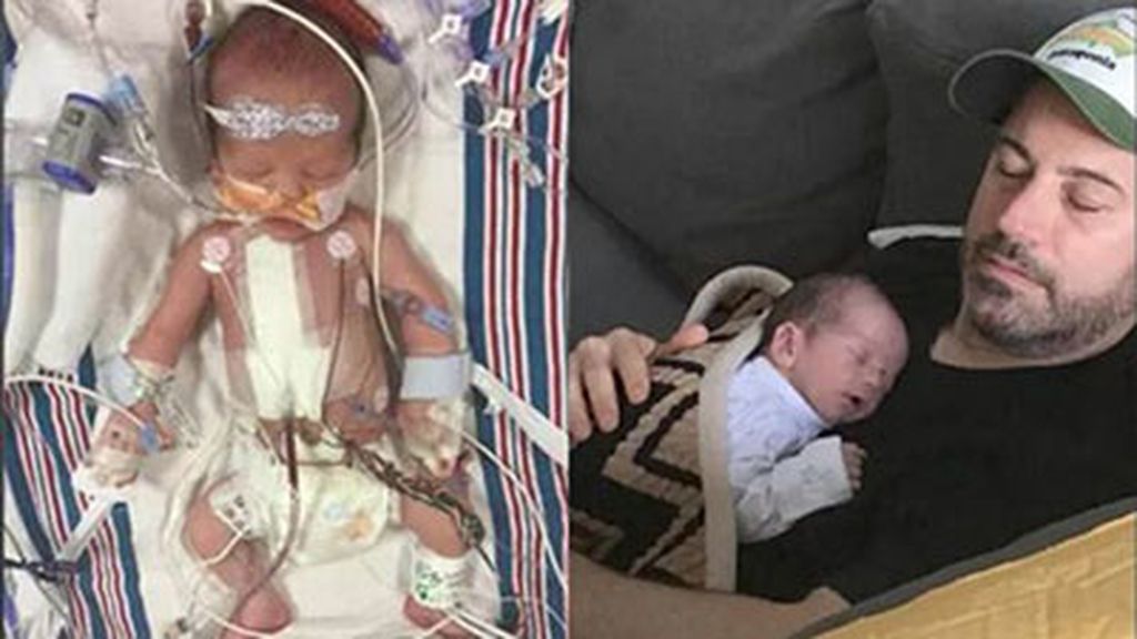 Jimmy Kimmel junto a su hijo recién nacido, William 'Billy' Kimmel
