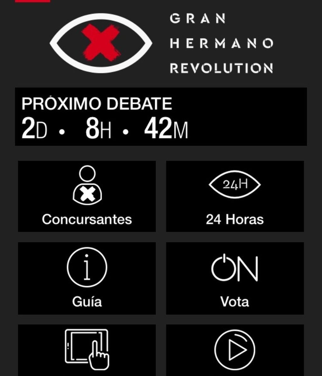 Imagen de la 'app' de 'Gran hermano'