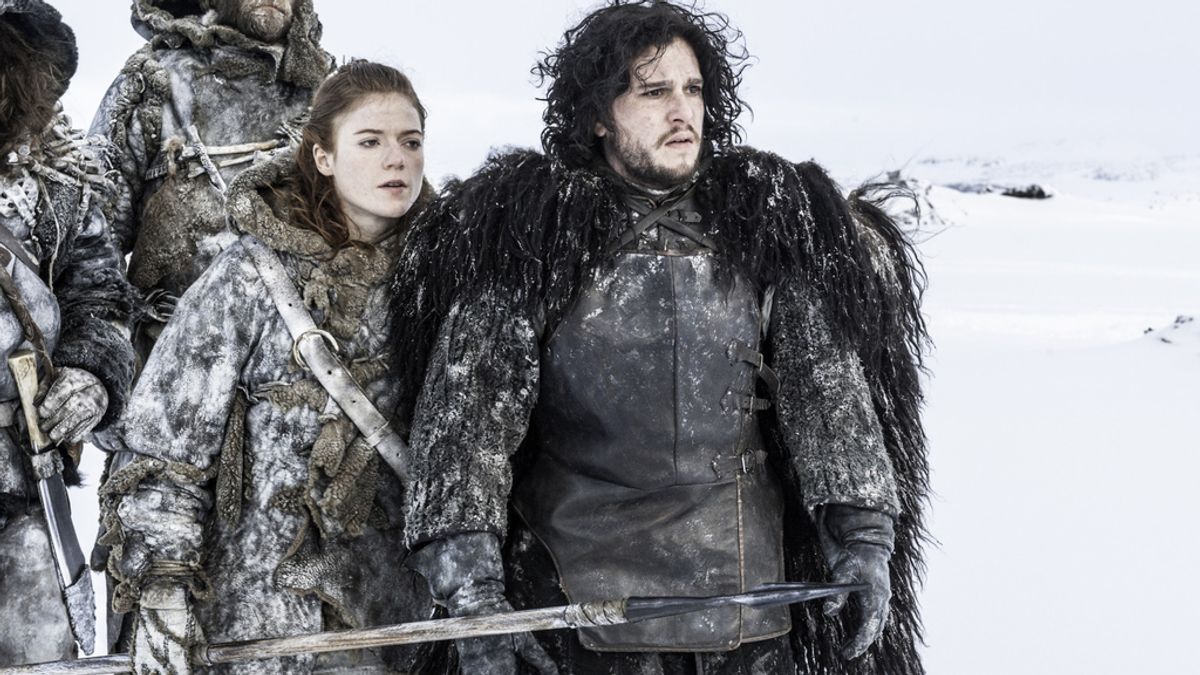 Ygritte y Jon Snow, en la segunda temporada de 'Juego de tronos'