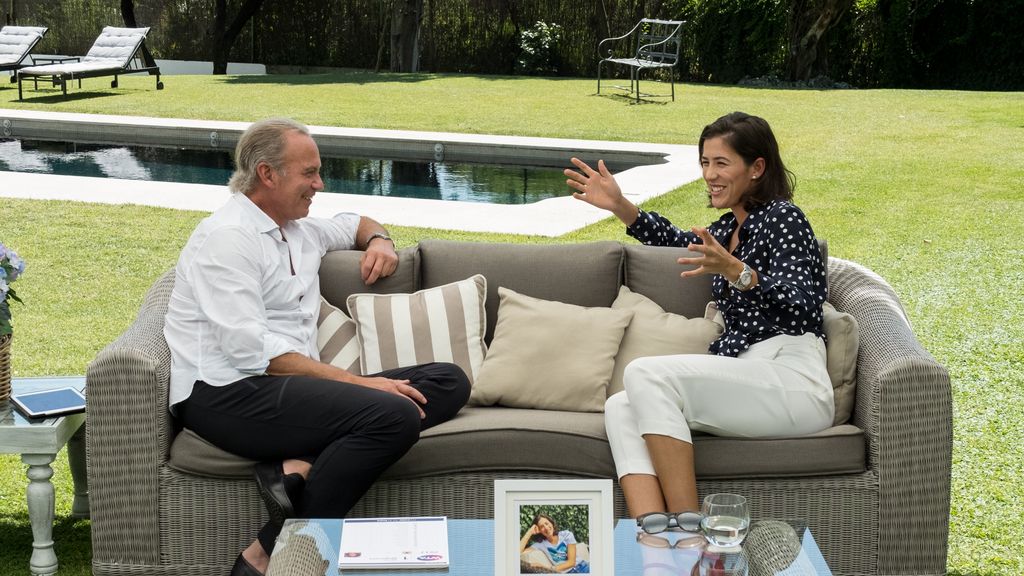 La tenista Garbiñe Muguruza, invitada de Bertín Osborne al programa de Telecinco 'Mi casa es la tuya'