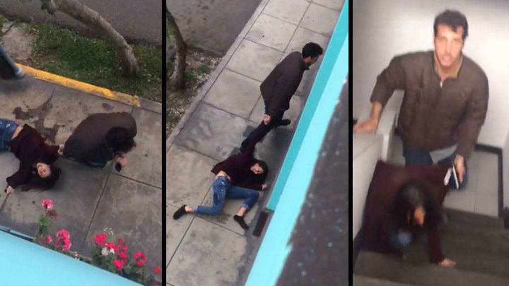 Durísimas imágenes de una agresión machista en Perú: arrastra a su pareja por la calle