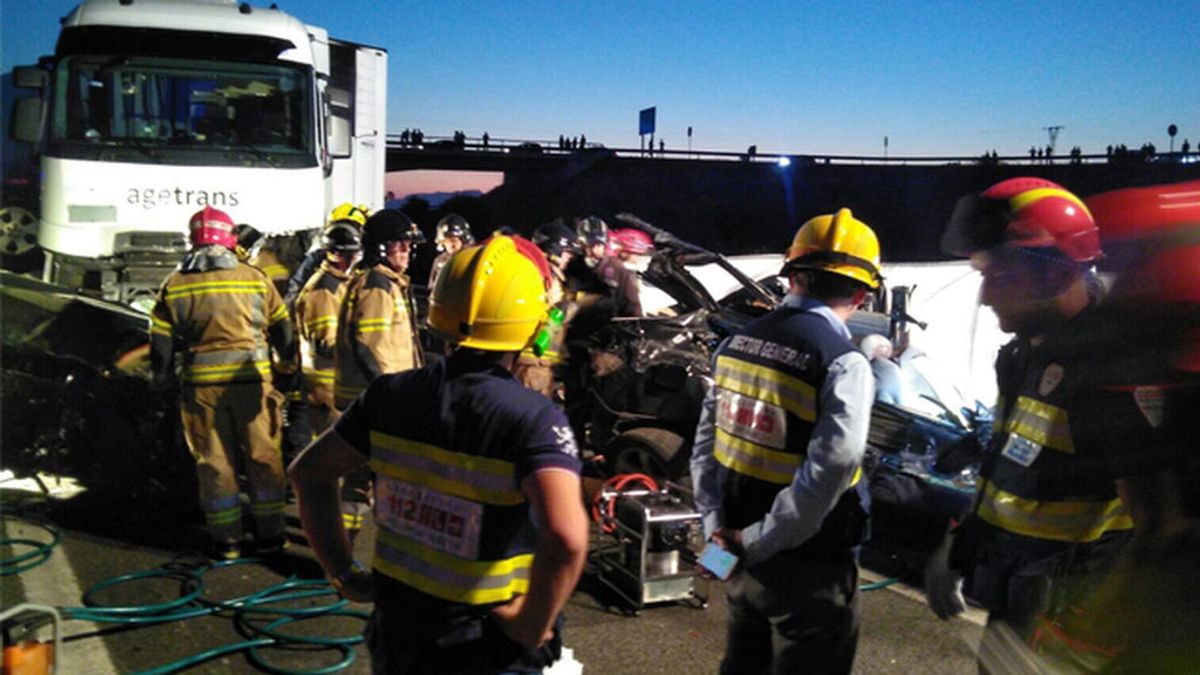 Seis fallecidos en un accidente múltiple en Sangonera la Seca, Murcia