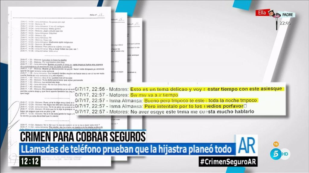 Las llamadas de teléfono que prueban que la hijastra del empresario de Almansa planeó el crimen