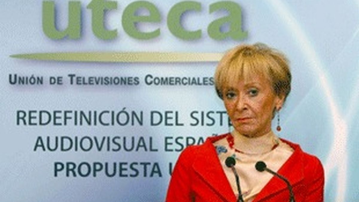 María Teresa Fernández de la Vega, en la jornada de UTECA.