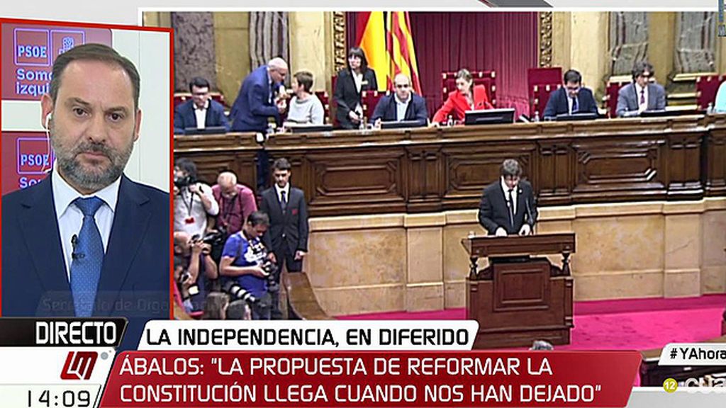 Ábalos: "La propuesta de reformar la Constitución llega cuando nos han dejado"