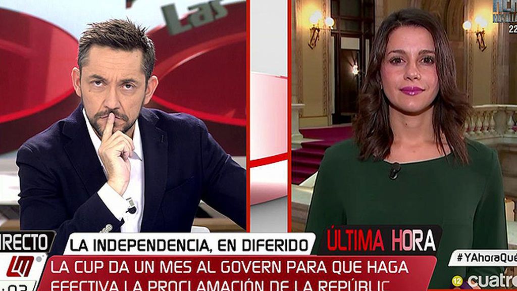 Inés Arrimadas, tras la declaración de Rajoy: “Es el inicio del artículo 155”