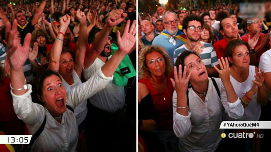 De la euforia a la decepción: la reacción de los manifestantes a las puertas del Parlment de Cataluña