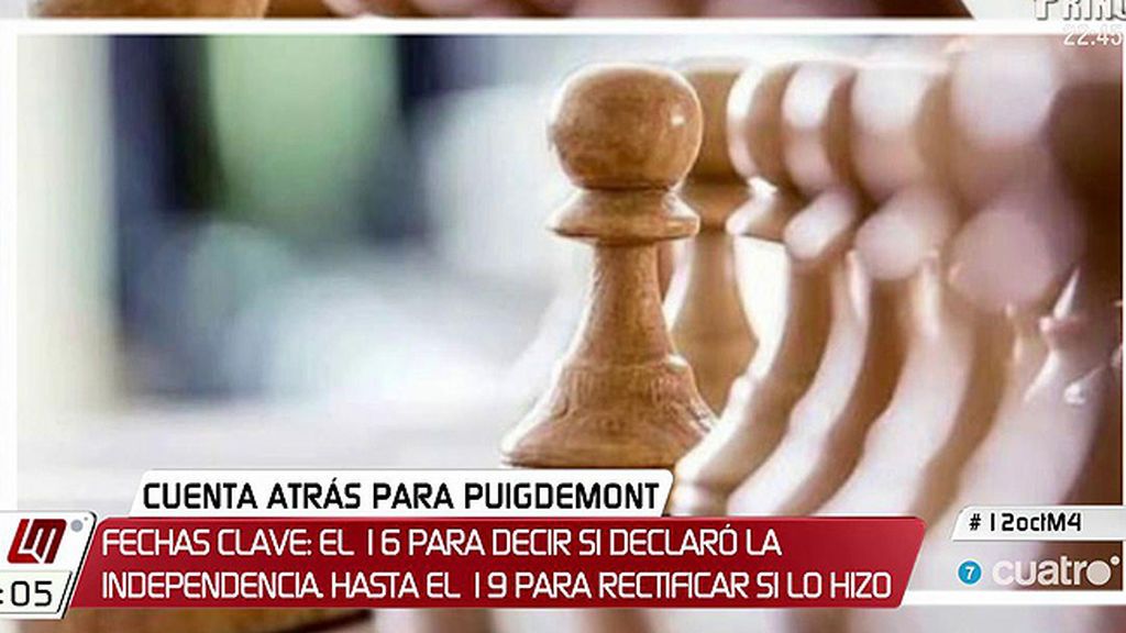 Un peón avanzando, la foto que Puigdemont publica en redes sociales