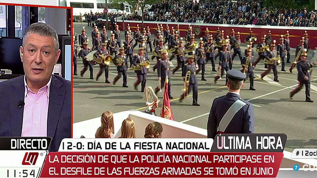 J.M. Benito aclara que la participación de la Policía Nacional en el desfile del 12 de octubre se acordó en junio