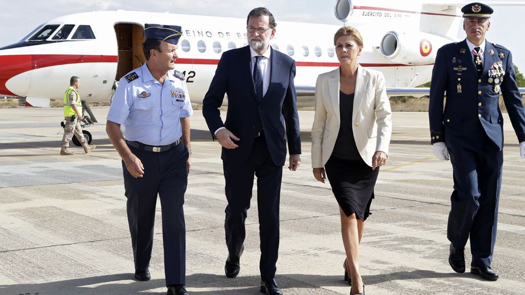 Rajoy y Cospedal dan el pésame a la familia del piloto fallecido en Los Llanos