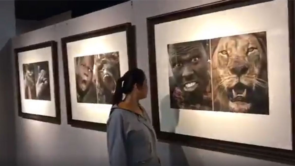 Indignación y enfado por la galería de un museo que compara africanos con animales