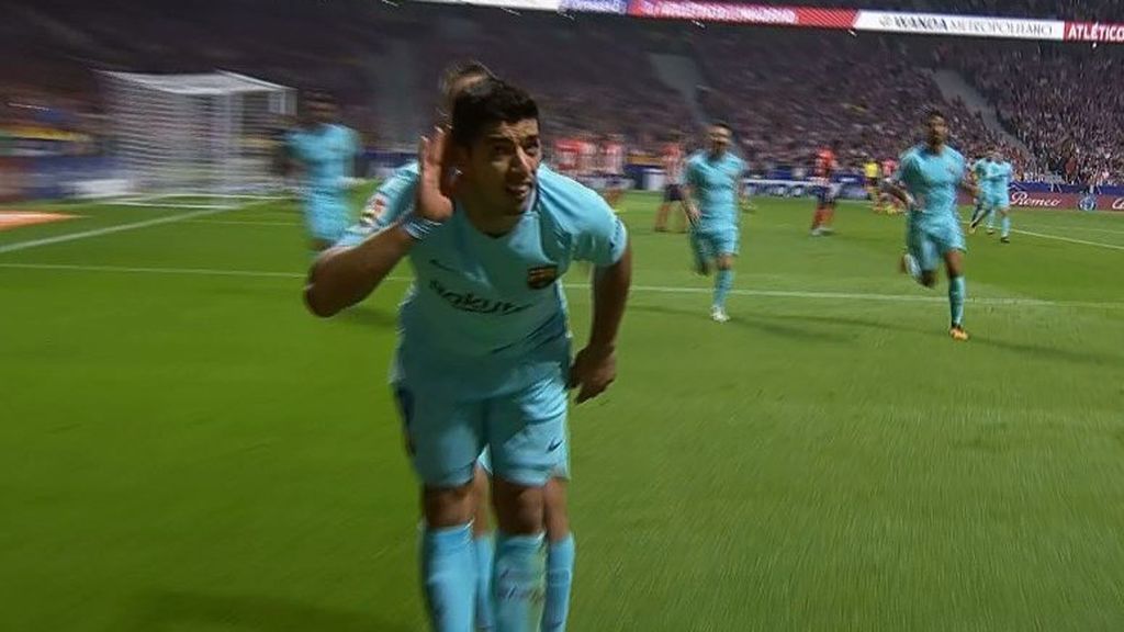 El gesto de Luis Suárez que indignó al Wanda Metropolitano