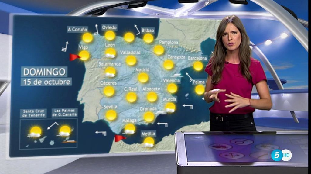 Seguimos sin lluvias y con mucho sol: ¡Cuidado con el viento en Galicia y en el estrecho!💨