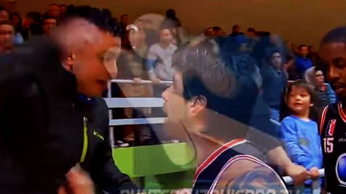 ¡Lamentable! La brutal agresión de un jugador chileno de baloncesto a un aficionado