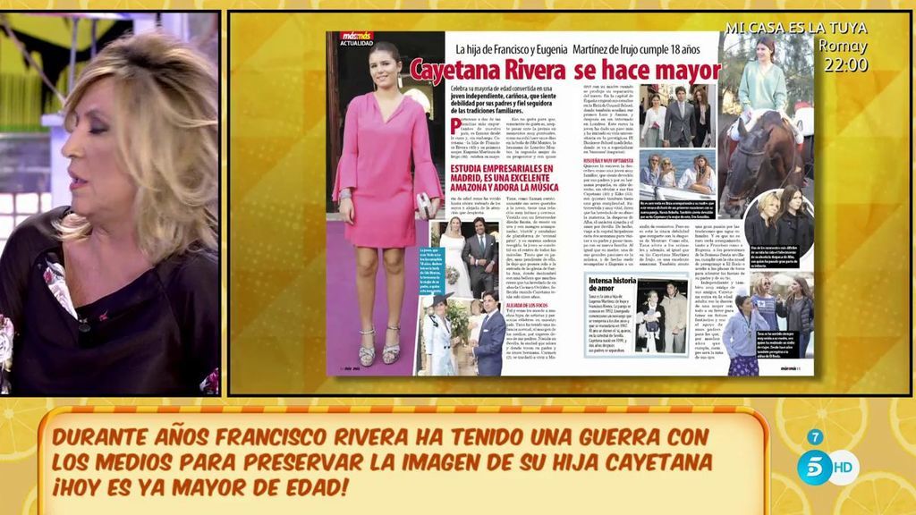 Eugenia Martínez de Irujo ¿molesta por la portada de Francisco Rivera y su hija?