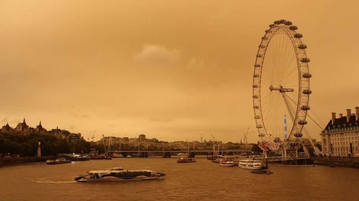 #RedSun: la calima del Sáhara que ha teñido de naranja el cielo de Londres