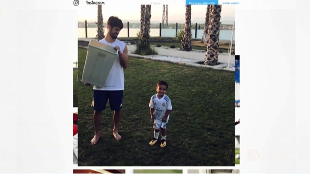 La broma de Isco a su hijo… ¿le va a tirar por encima un cubo de agua helada? 😲