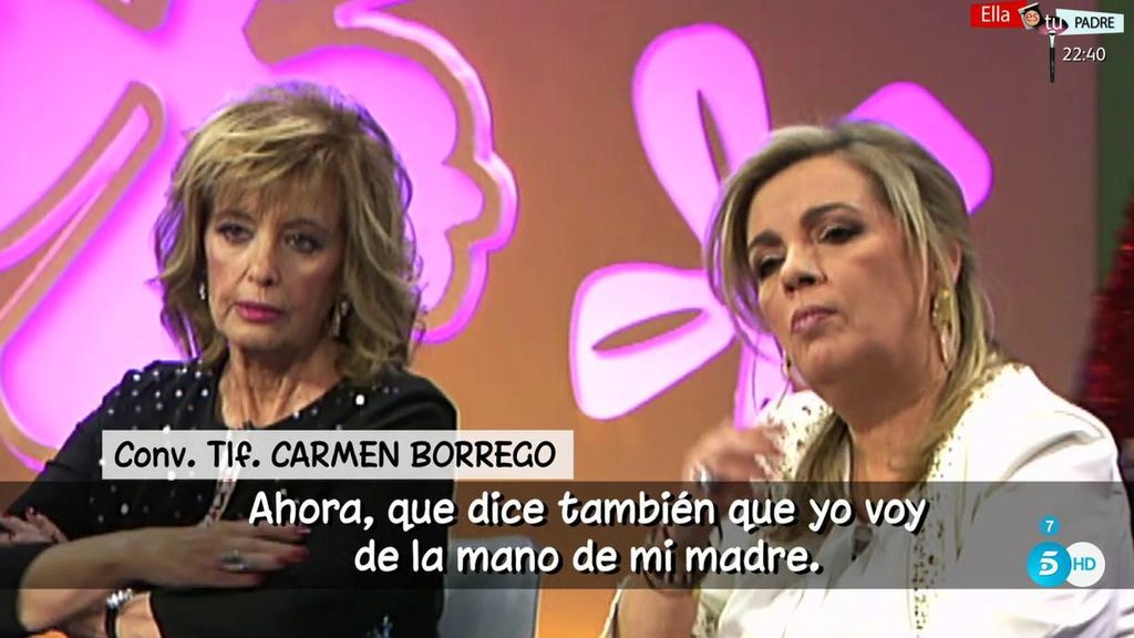 Carmen Borrego: "Ir de la mano de mi madre es una cosa que me enorgullece absolutamente"