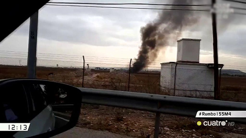 Se estrella un avión militar en la base de Torrejón de Ardoz