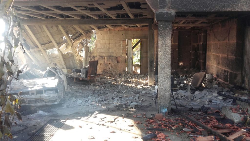 El devastador escenario con el que se encuentra una familia gallega tras los incendios