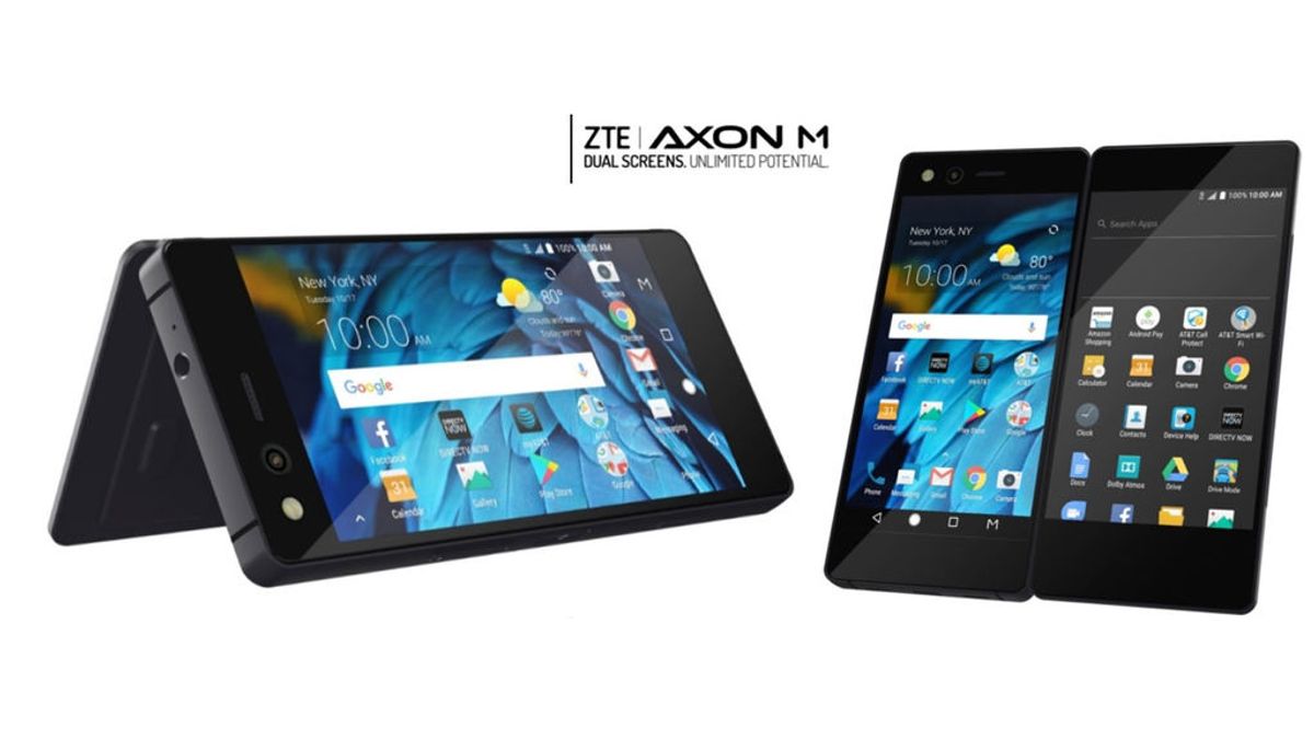 ZTE presenta Axon M, un 'smartphone' con doble pantalla plegable