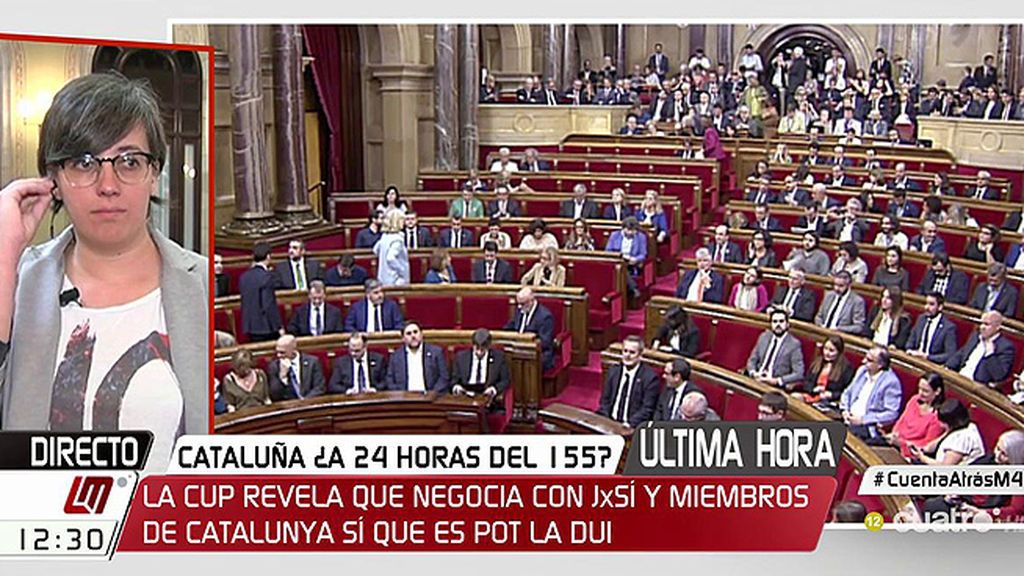 Mireia Boya asegura que se dan “las condiciones mínimas” para declarar la república catalana “de forma inmediata”