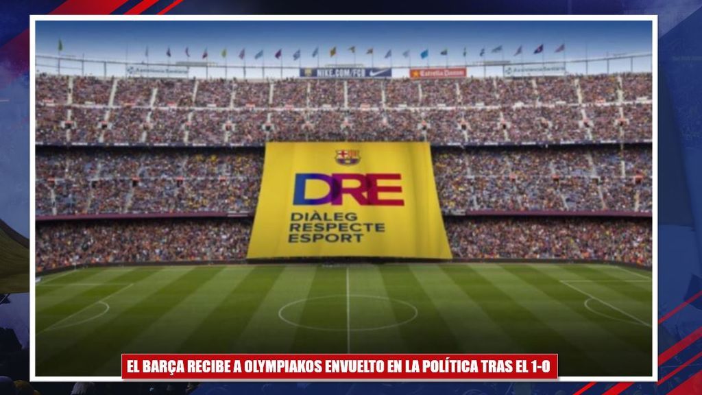 El Barça se vuelve a mojar, pero su pancarta no convence a muchos: así 'reabrirá' sus puertas el Camp Nou