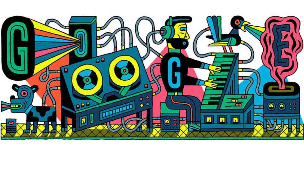 Google celebra con un doodle el aniversario 66 del primer estudio de música electrónica