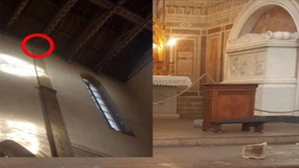 Muere un turista español tras caerle una piedra de la Basílica de Santa Cruz