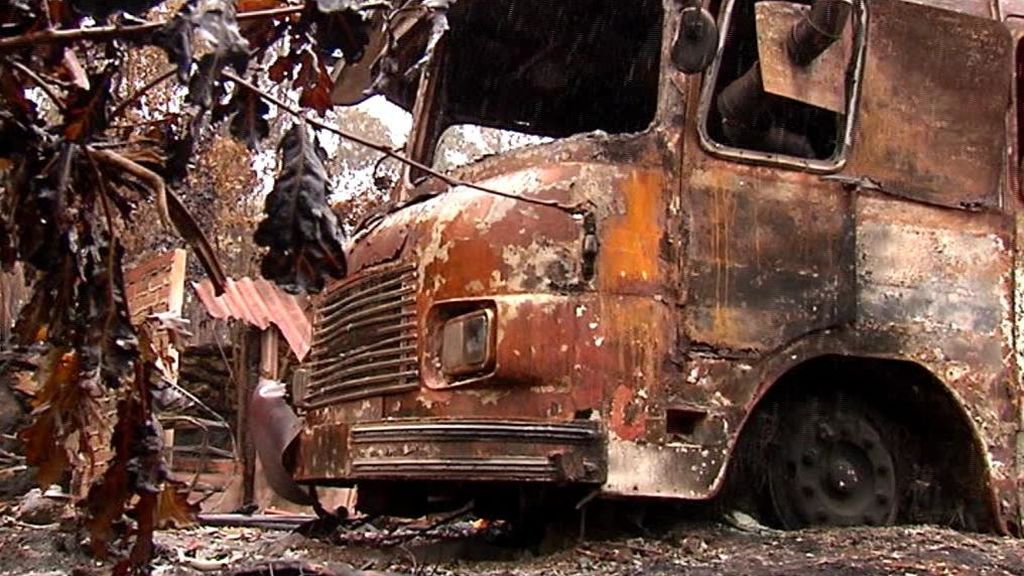 Sin casa para sus hijos por los incendios de Galicia